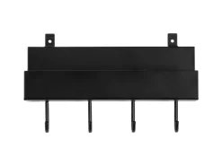 Denpanels Regal schwarz mit 4 Stiften 21,5 cm inkl. Schrauben