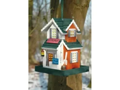 Dobar Buntes Western-Vogelhaus Restaurant 18 cm x 18 cm x 23 cm Kiefer* Vogelbedarf