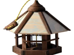 Dobar Design-Vogelhaus Camouflage mit Futter-Silo 35 cm x 35 cm x 29 cm* Vogelbedarf