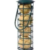 Dobar Futterspender mit 4 Meisenknödeln für Wildvögel 7 cm x 7 cm x 20 cm Grün