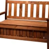 Dobar Gartenbank 2-Sitzer Kiefernholz geölt Braun 89 x 115 x 58 cm FSC®* Sitzbänke