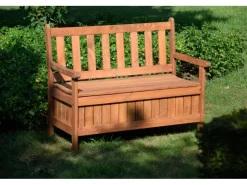 Dobar Gartenbank 2-Sitzer Kiefernholz geölt Braun 89 x 115 x 58 cm FSC®* Sitzbänke