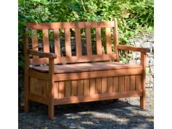 Dobar Gartenbank 2-Sitzer Kiefernholz geölt Braun 89 x 115 x 58 cm FSC®* Sitzbänke