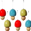 Dobar Keramik-Meisenknödelhalter 6er-Set Rot/Grün/Blau* Vogelbedarf