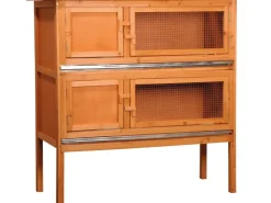 Dobar Kleintierstall mit 2 Etagen 115 cm x 45 cm x 116 cm FSC®