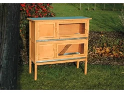 Dobar Kleintierstall mit 2 Etagen 115 cm x 45 cm x 116 cm FSC®
