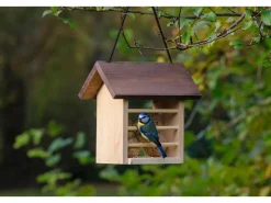 Dobar Meisenknödelhalter Kieferholz Futterstation für Wildvögel 22 x 14 x 21 cm* Vogelbedarf