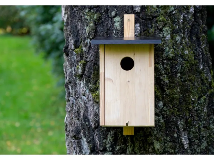 Dobar Nistkasten für Stare/Spechte zum Aufhängen 22 cm x 25 cm x 32 cm Kiefer* Vogelbedarf