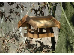 Dobar Vogelfutterhaus Basis Eichenholz* Vogelbedarf