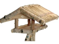 Dobar Vogelfutterhaus Birke 48 x 46 x 122 cm FSC®* Vogelbedarf