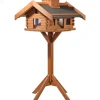 Dobar Vogelhaus Blockhaus Gipfel 84 cm x 78 cm x 53 cm Kiefer Braun FSC®