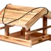 Dobar Vogelhaus Quemado 30 x 34,5 x 22,5 cm Kiefer geflammt FSC®* Vogelbedarf