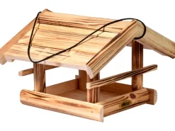 Dobar Vogelhaus Quemado 30 x 34,5 x 22,5 cm Kiefer geflammt FSC®* Vogelbedarf
