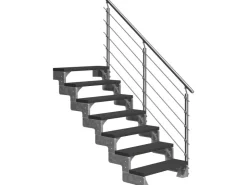 Dolle Außentreppe Gardentop 7 TRIMAX-Stufen 80 cm + Geländer
