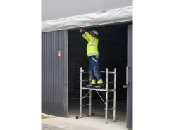 Drabest Arbeitsgerüst 3-in-1 Aluminiumleiter Traglast 150kg* Leitern
