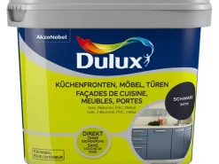 Dulux Fresh Up Lack für Küchen, Möbel und Türen Satin Schwarz 750 ml* Speziallacke