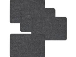 DuneDesign 4 Extradicke Tischsets aus Filz 43 x 30 x 0.5 cm Grau* Tischdecken|Ostern