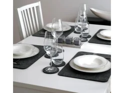 DuneDesign 4 Extradicke Tischsets aus Filz 43 x 30 x 0.5 cm Grau* Tischdecken|Ostern