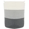 DuneDesign Aufbewahrungskorb aus Baumwolle 50 Liter Ø 38 x 46 cm* Kissen