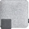 DuneDesign Eckiges Sitzkissen aus Filz 35 x 35 cm 30 mm Stark in Grau* Stühle
