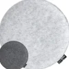 DuneDesign Rundes Sitzkissen aus Filz Ø 35 cm 30 mm Stark in Grau* Kissen