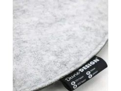 DuneDesign Rundes Sitzkissen aus Filz Ø 35 cm 30 mm Stark in Grau* Kissen
