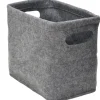 DuneDesign Toilettenpapier Aufbewahrungs Box aus Filz für 4 Klopapier Rollen* Aufbewahrung