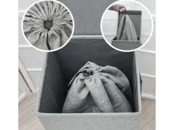 DuneDesign Wäschesack 100 Liter & 60 Liter Wäschesammler mit Kordelzug