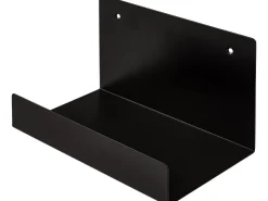 Duraline Regalträger Doppelt Gefalzt Schwarz Stahl 25 cm x 15 cm x 15 cm