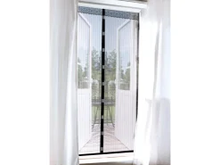 Easymaxx Tür-Moskitonetz Magic Klick Schwarz 90 cm x 210 cm* Türvorhänge