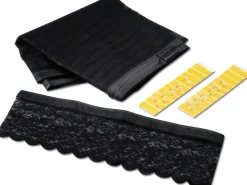 Easymaxx Tür-Moskitonetz Magic Klick Schwarz 90 cm x 210 cm* Türvorhänge