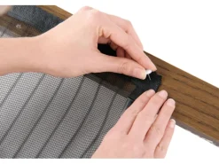 Easymaxx Tür-Moskitonetz Magic Klick Schwarz 90 cm x 210 cm* Türvorhänge