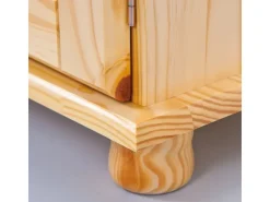 ebuy24 Alican Vitrinenschrank 2 Türen 2 Glastüren 2 Schubladen Natur* Vitrinen