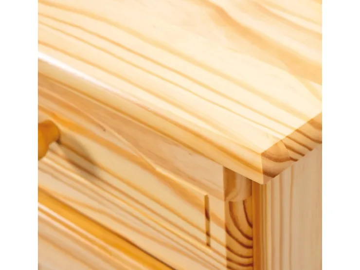 ebuy24 Alican Vitrinenschrank 2 Türen 2 Glastüren 2 Schubladen Natur* Vitrinen
