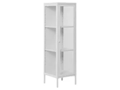 ebuy24 Brisbane1 Vitrinenschrank Weiß* Vitrinen