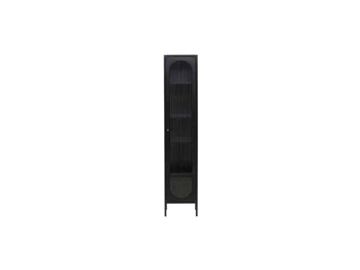ebuy24 Cali Vitrinenschrank 1 Tür Schwarz* Vitrinen