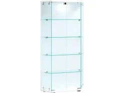 ebuy24 CenilaL Vitrinenschrank 2 Türen Weiß* Vitrinen