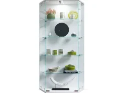 ebuy24 CenilaL Vitrinenschrank 2 Türen Weiß* Vitrinen