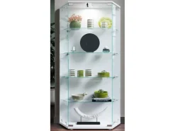 ebuy24 CenilaL Vitrinenschrank 2 Türen Weiß* Vitrinen