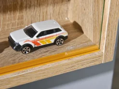 ebuy24 Comit Vitrinenschrank Wandhängend 2 Glastüren Sonoma Eiche Dekor* Vitrinen