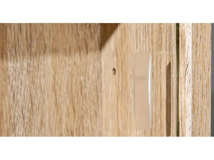 ebuy24 Comit Vitrinenschrank Wandhängend 2 Glastüren Sonoma Eiche Dekor* Vitrinen