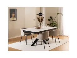 ebuy24 Eleanor Esszimmerstuhl Mit Armlehnen Stoff Beige* Stühle