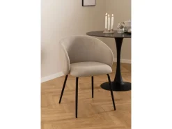 ebuy24 Eleanor Esszimmerstuhl Mit Armlehnen Stoff Beige* Stühle