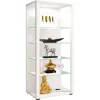 ebuy24 Glasol3 Vitrinenschrank Weiß