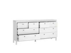 ebuy24 Madrid Kommode 8 Schubladen Weiß* Kommode
