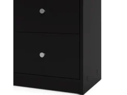 ebuy24 Maria Kommode Breit mit 6 Schubladen Schwarz