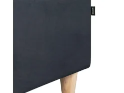 ebuy24 Marino Sofa BA4 Chaiselongue Rechts oder Links Gewendet in Velour Schwarz* Sofas