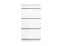 ebuy24 Nada Kommode Schmal 3 Schubladen Weiss Hochglanz* Kommode