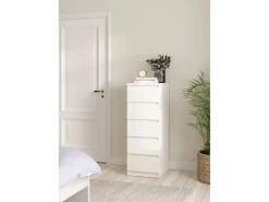 ebuy24 Naia1 Kommode 5 Schubladen Weiß* Bettwäsche|Kommode