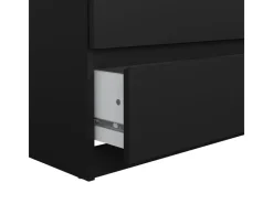 ebuy24 Naia Kommode 6 Schubladen Matt Schwarz